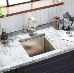 Signature Hardware 15&rdquo; Ortega Stainless Steel Undermount Prep Sink