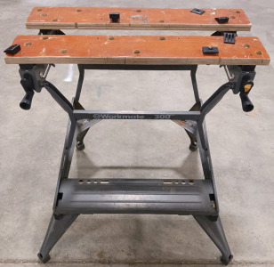 (1) Black and Decker Workmate 300 w/ (2) Workmate Clamps