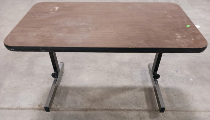 (1) Adjustable Height Utility Table - 35&frac12;"x19⅝"xVariable Height