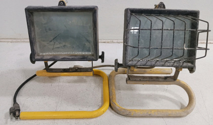 (2) Halogen Work Lights - Non-Functional