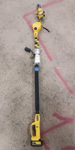 (1) Imoun Yellow Pole Saw w/ 6-In Mini Chainsaw Attachment - Working!