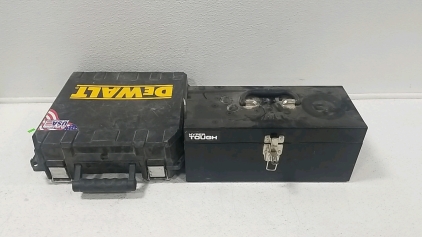Toolbox w/ Sawblades inside, DeWalt Box