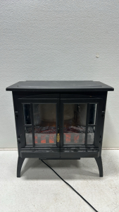 Kismile Matte Black Electric Fireplace Heater
