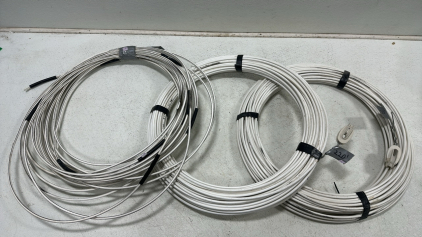 (3) Rolls of High Voltage Electrical Fence Wire (120&rsquo;, 220&rsquo;, 220&rsquo;)