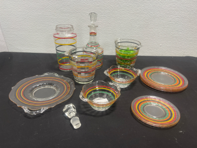 Assorted Glass Kitchenware, Plates, Bowls, and More
