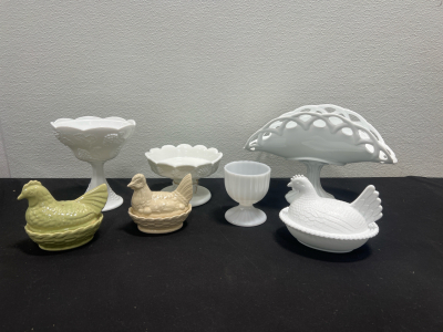 Assorted Vintage Glass and Ceramic Home Decor