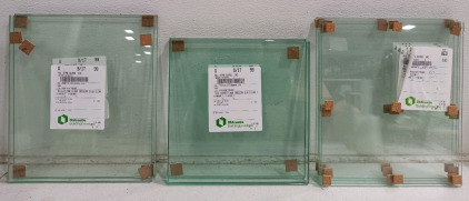 (8) Clear Glass Panels - (2) 3/16" (2) 3/8" (4) 1/4"