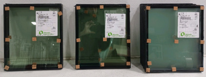 (8) Clear Glass Panels - (2) 1/4" SN 68 A (2) 1/4" K4SBK (4) 1/4" Velour Clear T
