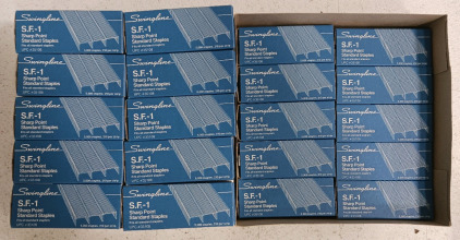 (20) Boxes Swingline Standard Staples - 5M Each