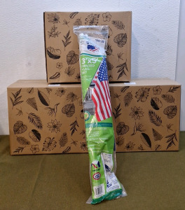 (3) 15-Pound Boxes Of LECA Balls, | Lightweight Expanded Clay Aggregate & (1) 3' x 5' Flag Set<br/>