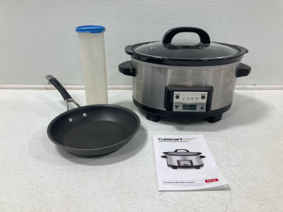 Cuisinart Slow Cooker, Pan, Tall Plastic Container