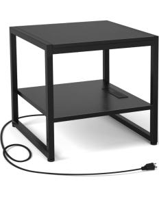 Homieasy 20" Square Side Table Black