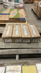 (4) Matt desert gray 6 x 18 x 3/8&ldquo; ceramic wall tile