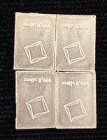 (4) 1 Gram Bars Of .999 Fine Silver - 2