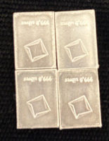 (4) 1 Gram Bars Of .999 Fine Silver - 2