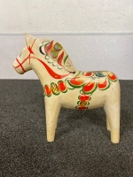 9.5”x 10” Hand Carved Decorative Horse