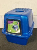 (2) Enclosed Cat Litter Pans - 3