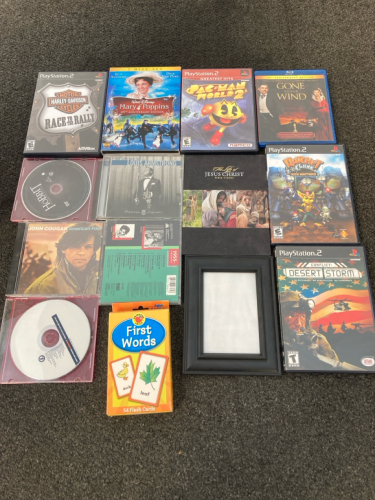 Assorted CDs and dvds