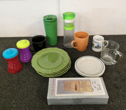 Mugs, Cups, Plates, and Bowls