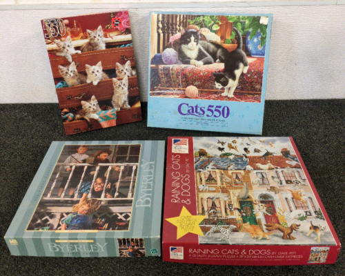 (4) 550 Piece Puzzles