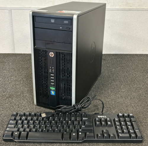 HP Computer Tower and Dell Keyboard