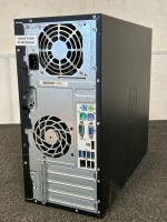 HP Computer Tower and Dell Keyboard - 3