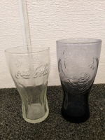 Coca-Cola Glasses, McDonald's Glasses, Beer Jug, and Cadillac Emblem - 2