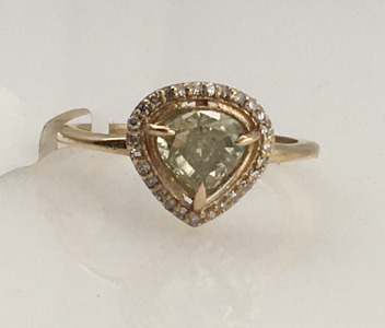 10K Natural Fancy Color Diamond Ring (Size 7)