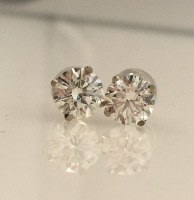 14k Lab Diamond Earrings