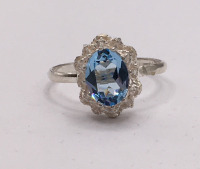 Blue Gemstone Ring (size 6)