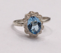 Blue Gemstone Ring (size 6) - 2