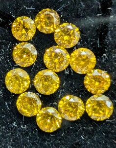 $600 Lab Grown Yellow Diamond App 1Ct Total