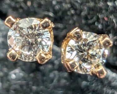 $240 14K Lab Diamond 0.05Ct Earrings