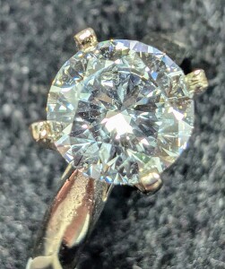 $5500 14K 2.4G Lab Diamond 1.2Ct Ring