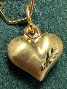 $250 14K 0.5G Heart Pendant