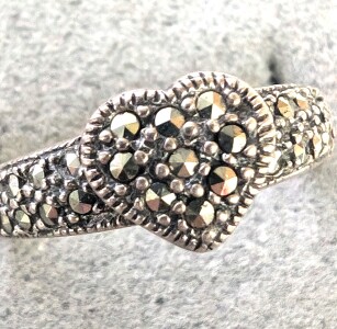 $120 Silver Marcasite Ring
