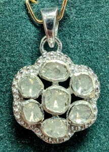$300 Silver Natural Diamond 0.3Ct( ct) Pendant