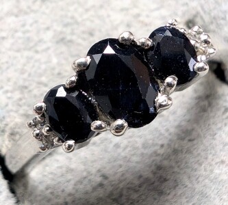 $200 Silver Sapphire 1Ct Ring