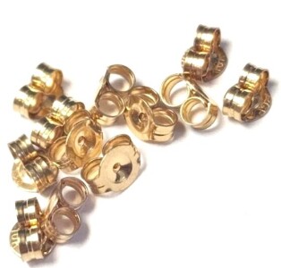 $280 10K Pack Of 12Pcs 0.72G Earring Backs