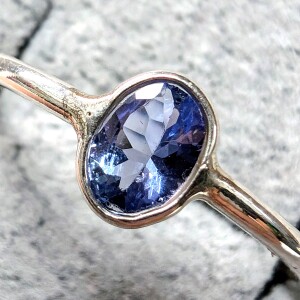 $120 Silver Tanzanite 0.5Ct Approximelty Ring
