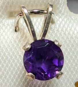 $100 Silver Amethyst Pendant