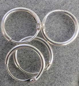 Silver 2 Mini Hoop Earrings