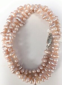 $200 Silver Fresh Water Pearl 16" Necklace