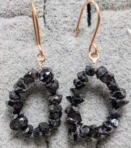 $1200 10K Black Diamond 3.2Ct Earrings