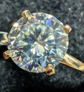 $1990 10K 2.23G Moissanite 1.75Ct Ring