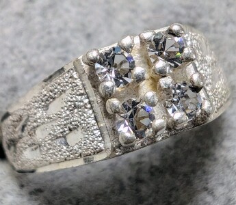 $60 Silver CZ Ring