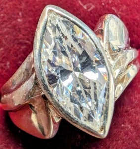 $80 Silver Cz 4.89G Ring