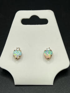 (1) 10K Gold And Opal Earrings