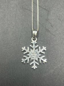 Sterling Silver SnowFlake Necklace