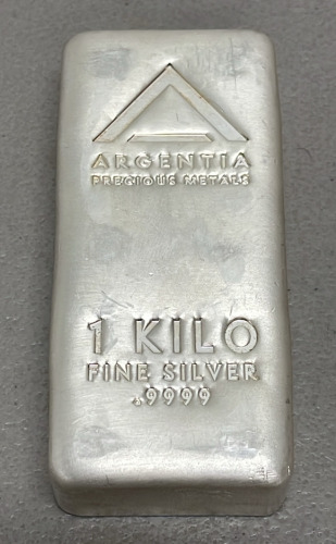 1 Kilogram .9999 Fine Silver Bar